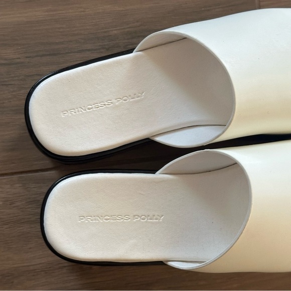 PRINCESS POLLY White Britta Platform Heel Sandals - Picture 7 of 8